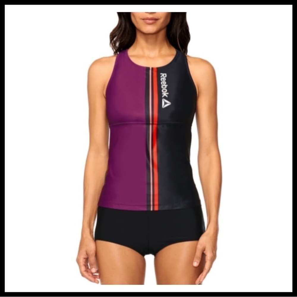 REEBOK NWT High Neck Tankini Top